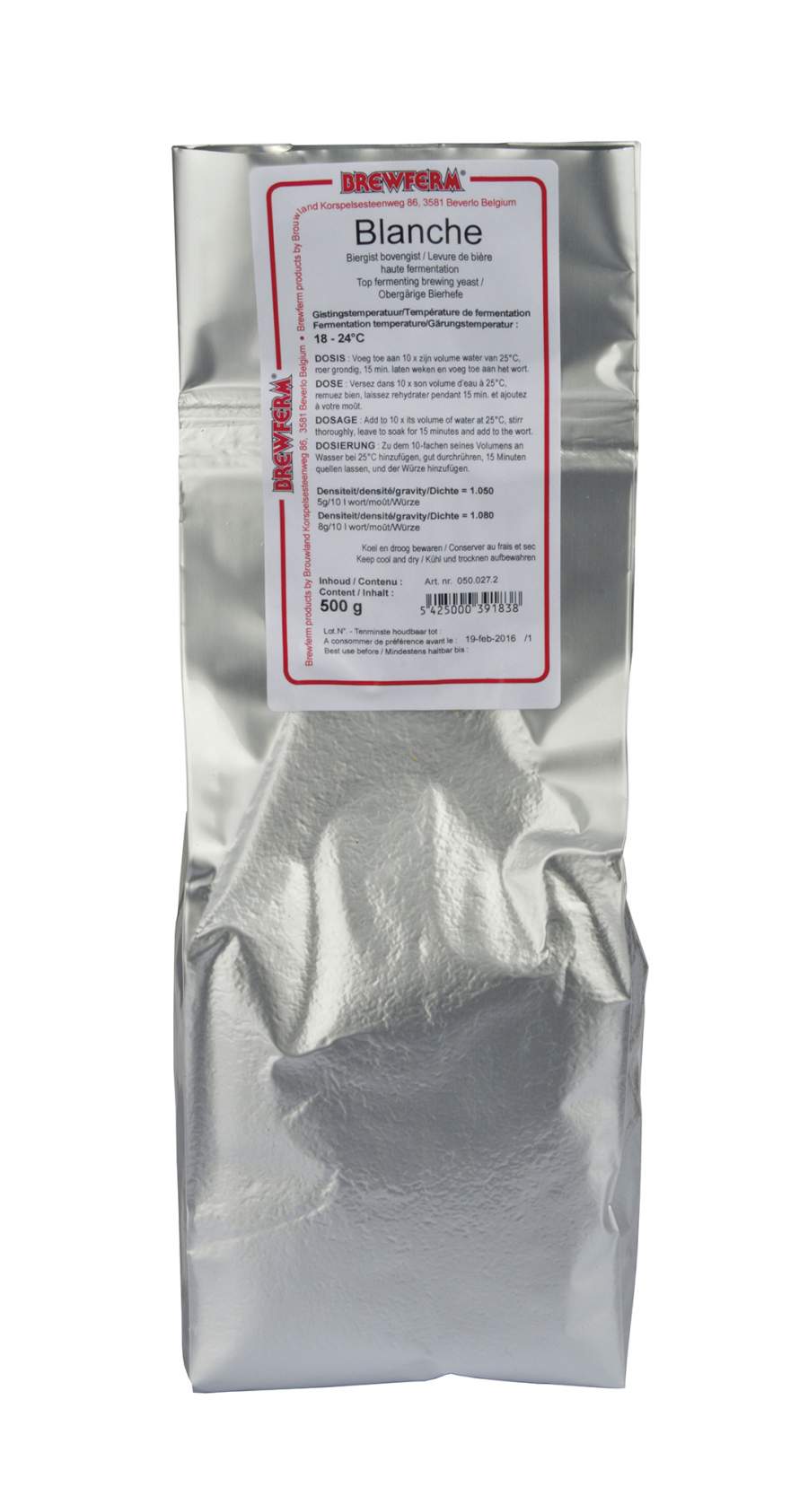 Breweferm Blanche 500g obergärige Bierhefe für Weißbier