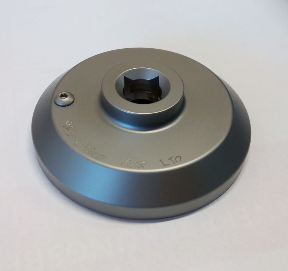 Ein-/Ausdrehplatte für Flachfitting bei KEG-FASS