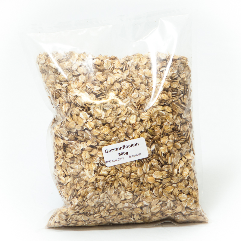 500g Gerstenflocken zur Bierherstellung