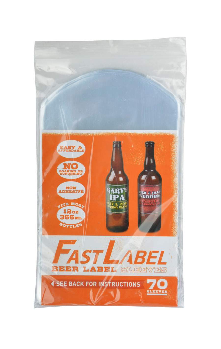 70 "FastLabel" Folien-Etikett für 0,33l Flaschen