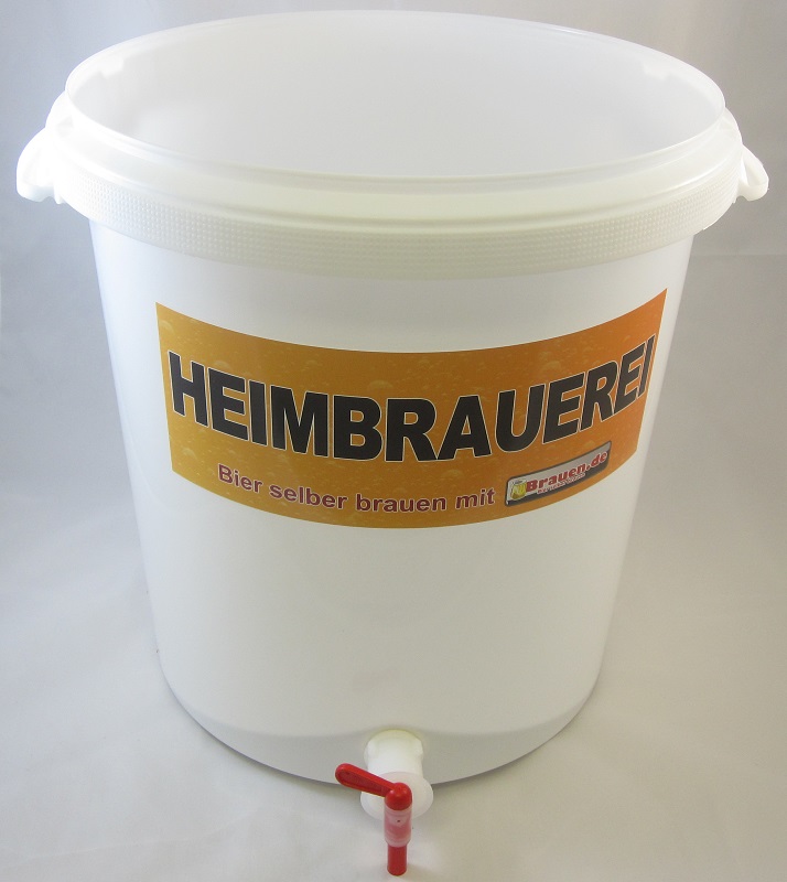 30 L Läuterbottich / Läutereimer mit MattMill Läuterblech + Zapfhahn