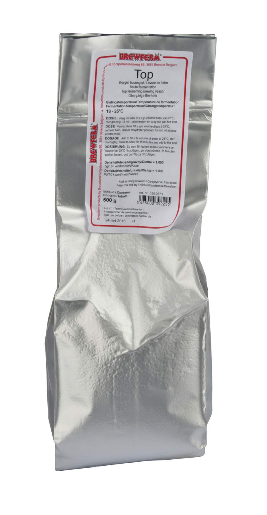 Brewferm Top 500g obergärige Bierhefe