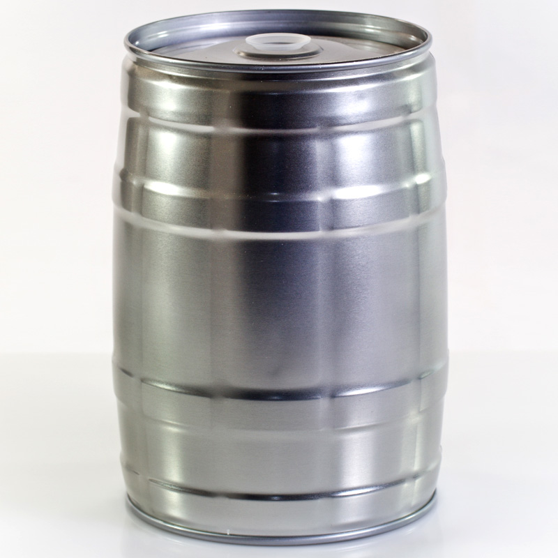 5 Liter Partyfass aus Metall wiederverwendbar