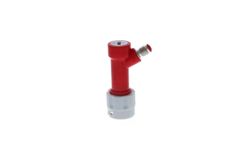 Steckkupplung CC 7/16" Gasleitung/ CO2 (rot/grau)