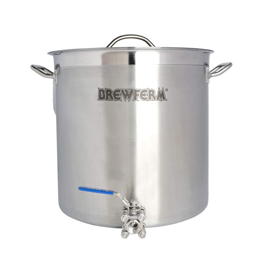 Brewferm Braukessel Edelstahl 35 l mit Kugelhahn (36 x 36 cm)