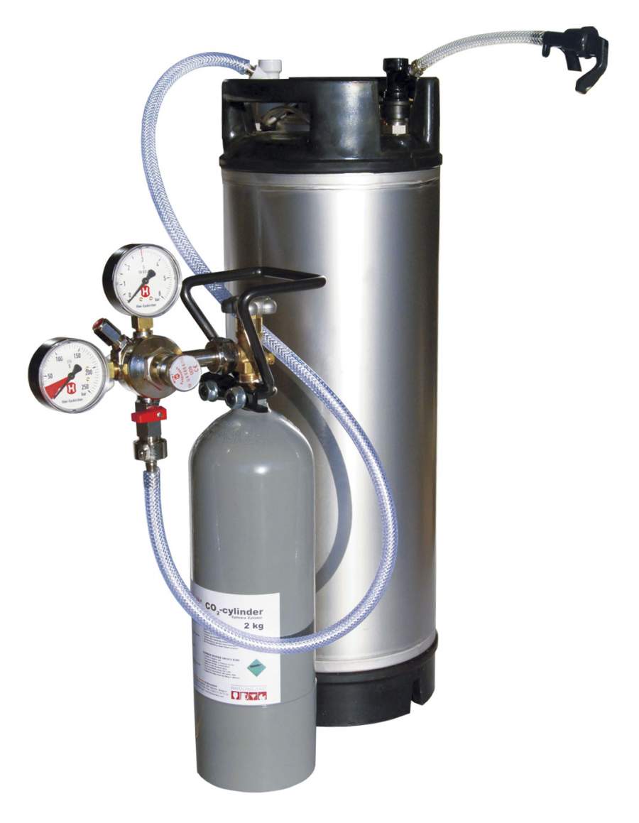 SODA-KEG DRUCKBEHÄLTER-SATZ KOMPLETT mit Soda-Keg 19 L