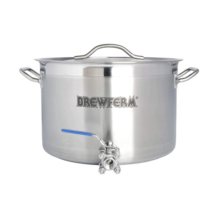 Brewferm Braukessel Edelstahl 20 l mit Kugelhahn (36 x 24 cm)