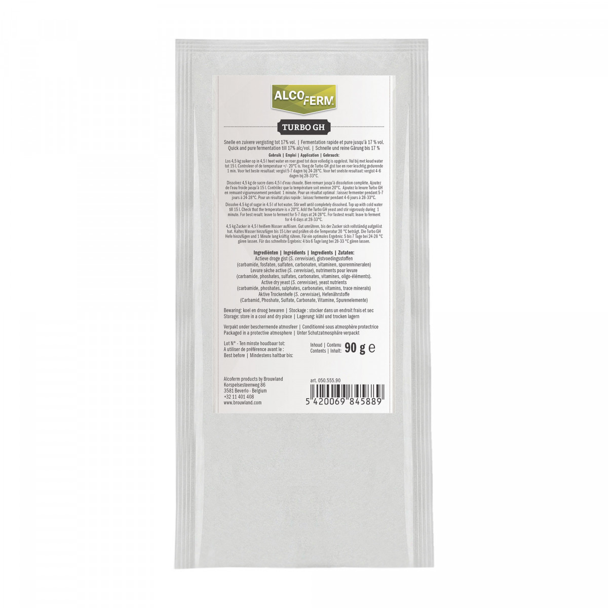 Alcoferm Turbo GH Hefe für 15 Liter