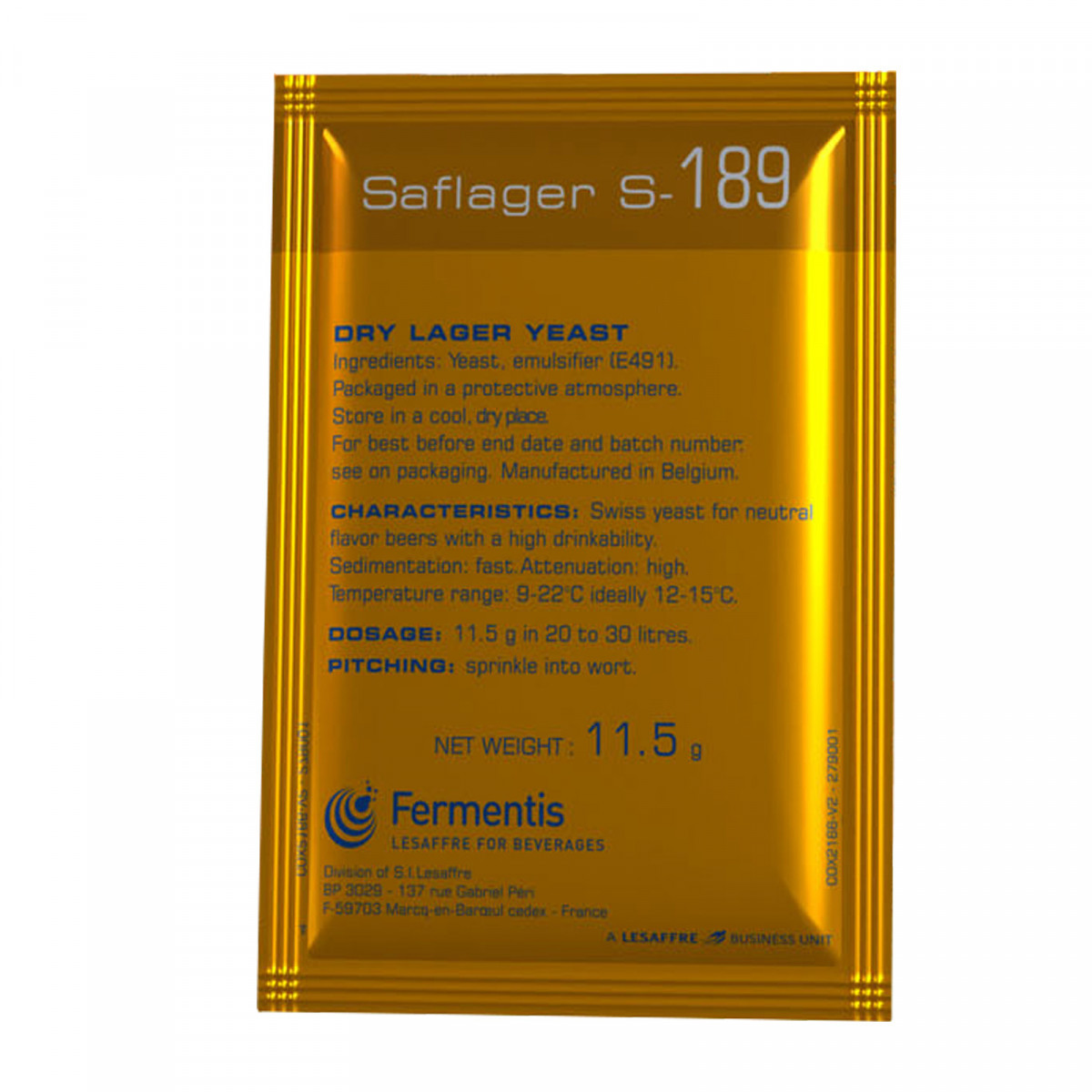 Fermentis Saflager S-189    11,5g untergärige Bierhefe
