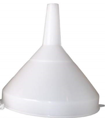 Trichter aus Kunststoff mit Siebeinsatz 25cm Durchmesser