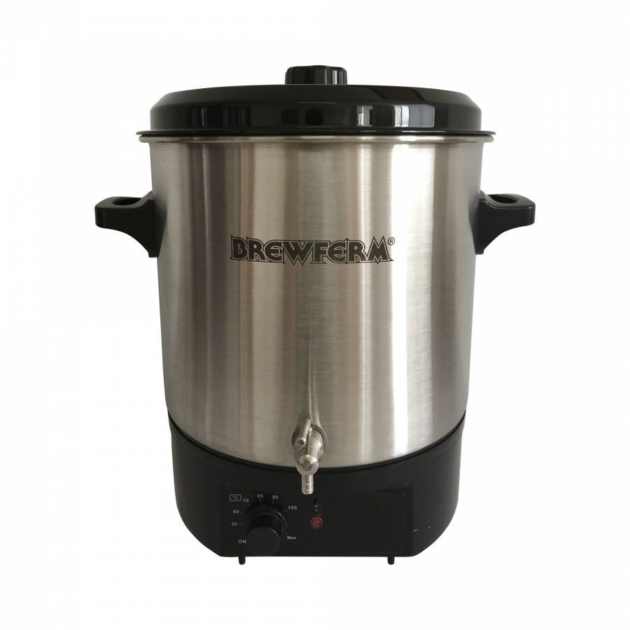Brewferm elektrischer Braukessel 27 l Edelstahl zum Bierbrauen