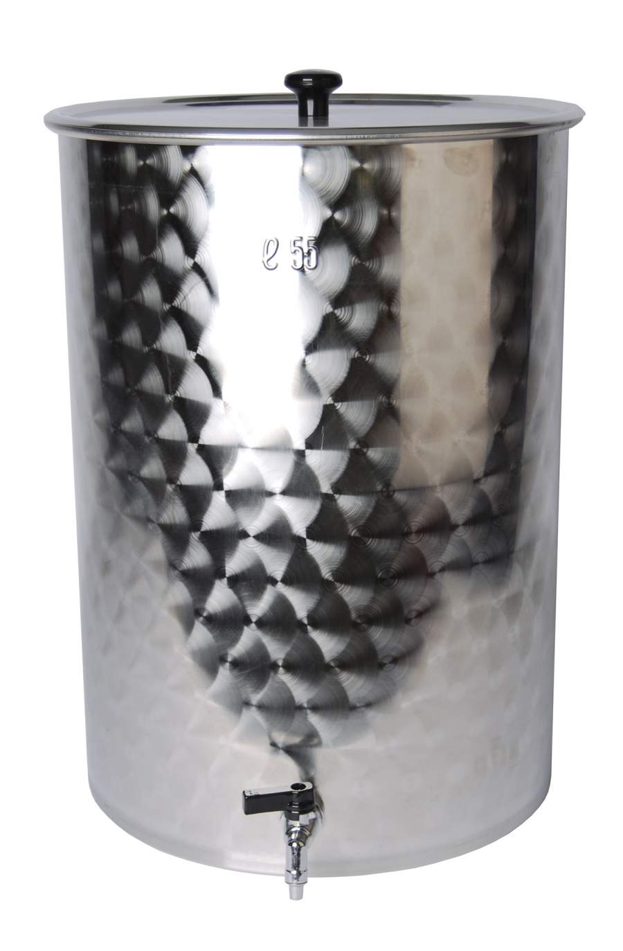 Läuterkessel 55 l aus Edelstahl + Hahn und Filterboden