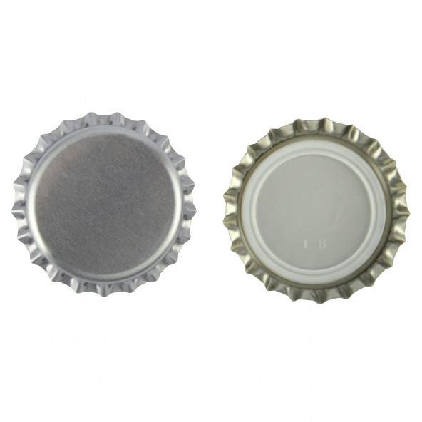 Kronenkorken 26 mm SILBER