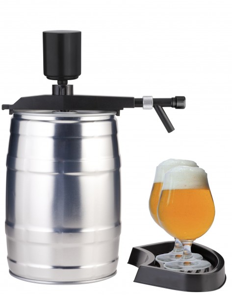 Bier Zapfgerät für 5 Liter Partyfass " Flexi Tap " - Zapfanlage mit Handpumpe ohne CO2