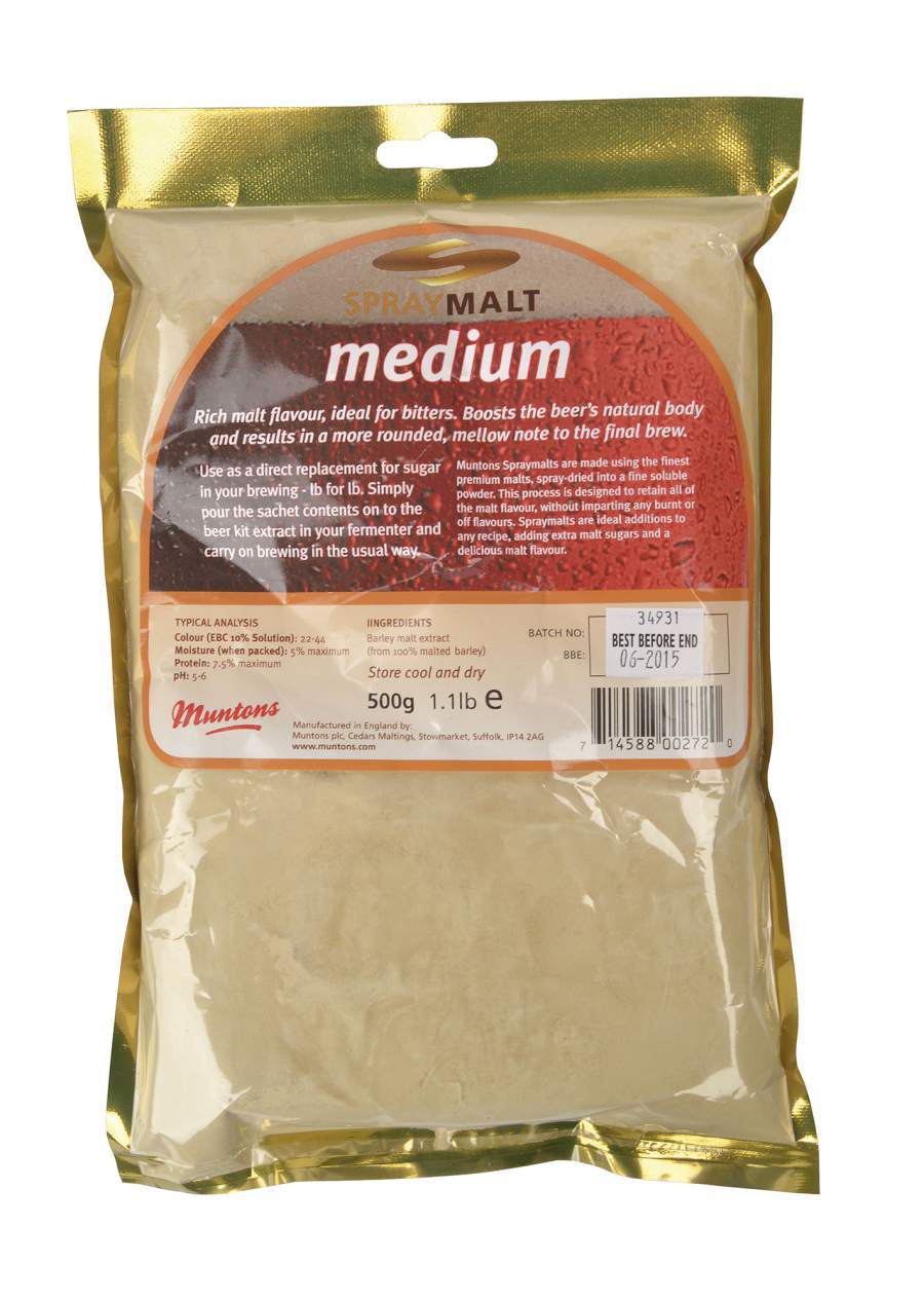 Malzextrakt Pulver Muntons medium (22-44 EBC) 500 g