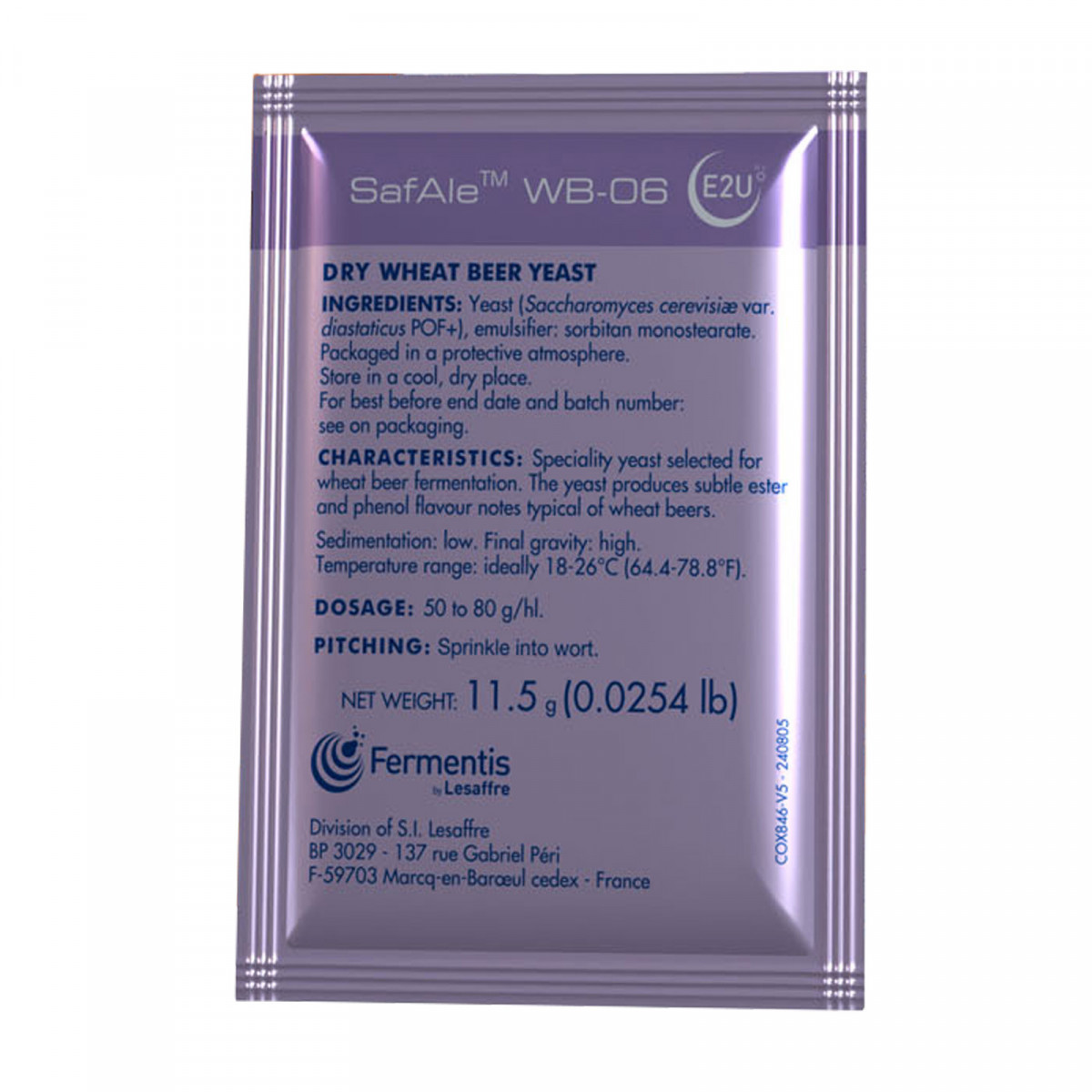 Fermentis Safbrew WB-06 11,5g obergärige Bierhefe