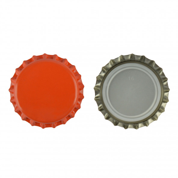 Kronenkorken 26 mm ORANGE