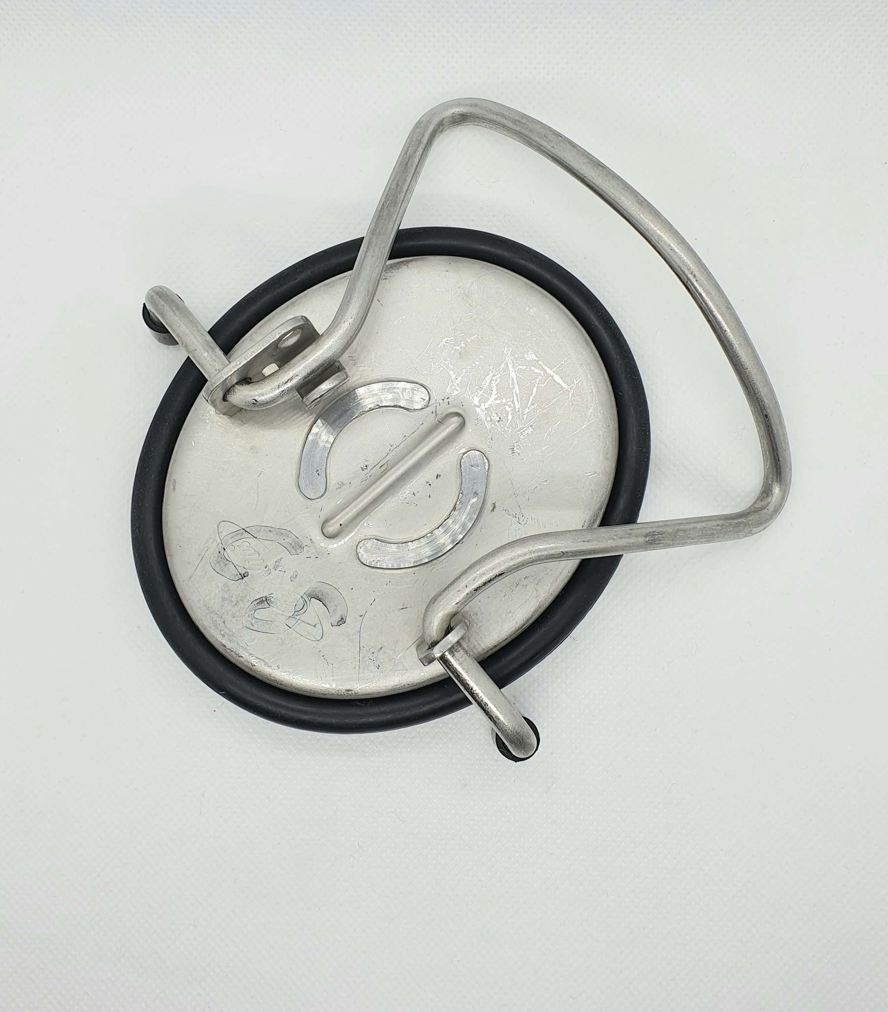 Deckel ohne Ventilöffnung für NC-Keg - gebraucht (O-Ring NEU)