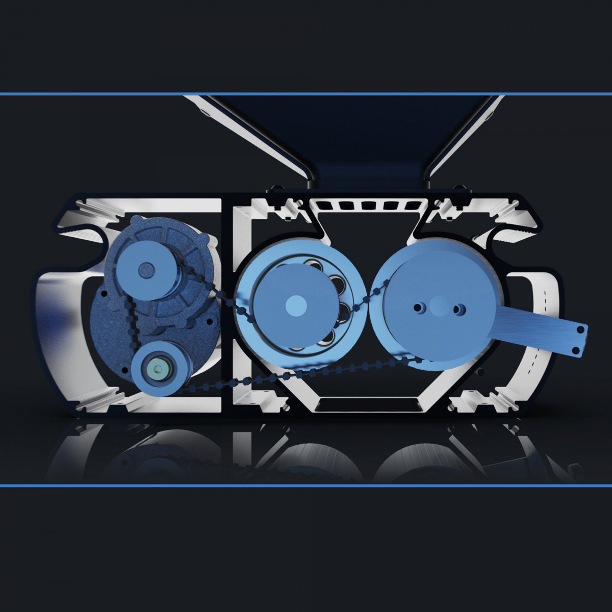 Blick in das innere der Malzmühle